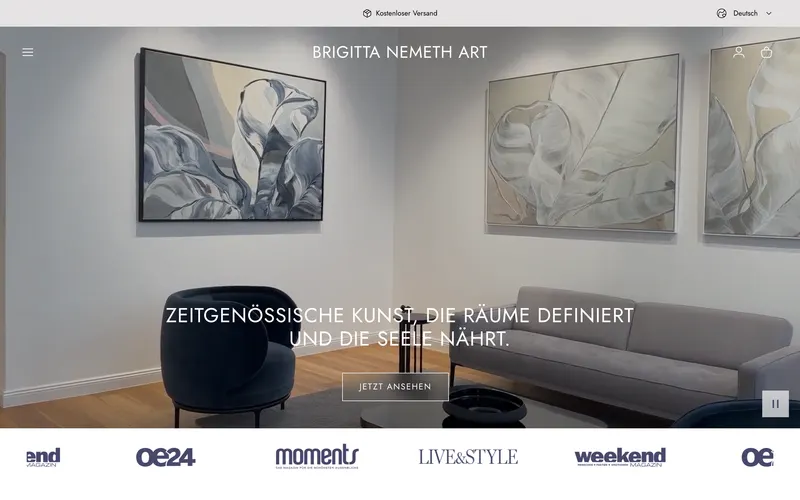 Website Brigitta Nemeth Art