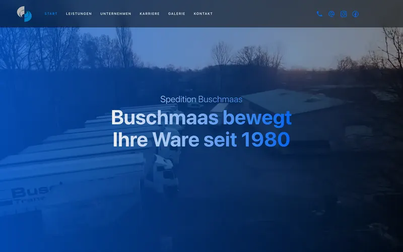 Website Spedition Buschmaas